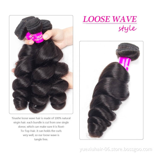 Wholesale Virgin Bundle Hair Vendors Cheap Loose Wave Human Hair Weave Bundles For Women